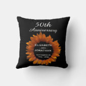 50e Jubileum Gold Sunflower A01L Kussen (Achterkant)