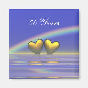 50e Jubileum Golden Hearts Magneet