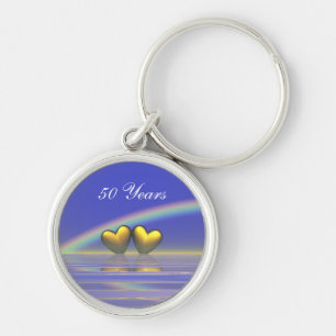 50e Jubileum Golden Hearts Sleutelhanger