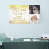 50e Jubileum goud harst jaren naar het buitenland Spandoek (Beurs)