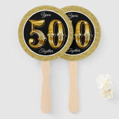 50e Jubileum Handwaaier (Voorkant en achterkant)