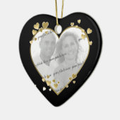 50e Jubileum Hart Foto Keepsake Keramisch Ornament (Links)