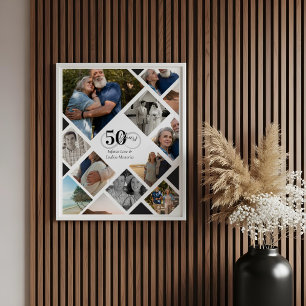 50e Jubileum Infinity Love Fotocollage Gift Poster