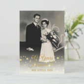 50e Jubileum JAAR IN FOREVER Vow Renewal in Kaart (Staand voorkant)