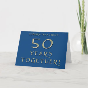 50e Jubileum-kaart voor bruiloft Kaart
