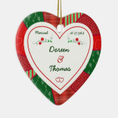 50e Jubileum kerstvakantie Keramisch Ornament (Rechts)