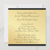 50e Jubileum - Klassieke monogram uitnodigingen (Achterkant)