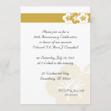 50e Jubileum Luau Uitnodigingen