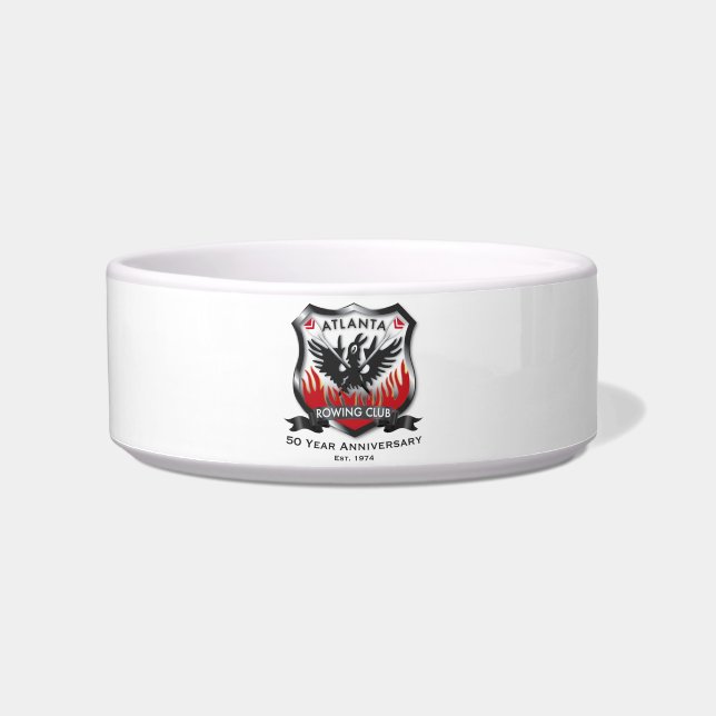 50e Jubileum Medium Keramische Pet Bowl Voerbakje (Voorkant)