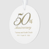 50e Jubileum Memento Ornament Gift (voorkant)