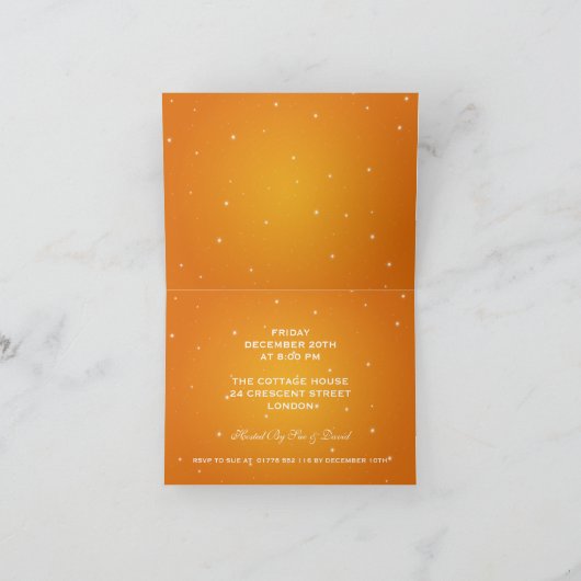 50e Jubileum met mousserende keten Sinaasappel (Binnen)