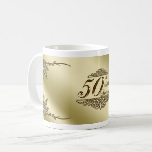 50e Jubileum Mok bruiloft (Voorkant links)