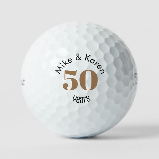 50e Jubileum Namen Titleist Pro V1 Golfballen (Voorkant)