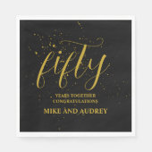 50e Jubileum op maat Servet (Voorkant)