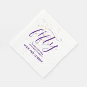 50e Jubileum op maat Servet (Hoek)