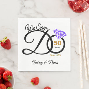 50e Jubileum op maat Servet