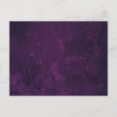 50e Jubileum Paarse Bruiloft De Datumkalender Aankondigingskaart (Achterkant)