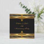 50e Jubileum partij Golden Gold Jewel Black Kaart (Staand voorkant)