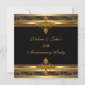 50e Jubileum partij Golden Gold Jewel Black Kaart (Voorkant)