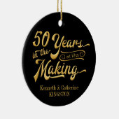 50e Jubileum Photo Keepomwille Keramisch Ornament (Rechts)