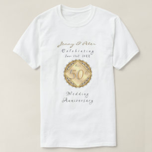 50e Jubileum Roos Gold Color T-Shirt