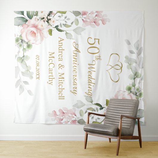 50e Jubileum Rozen Wandkleed (In Situ (horizontaal))