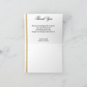 50e Jubileum Silver & Gold, Paars Hartelijk dank Bedankkaart (Binnen)