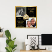 50e Jubileum Square Poster - 2 foto's (Thuiskantoor)