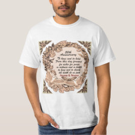 50e Jubileum t-shirt voor het bruiloft