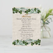 50e Jubileum Uitnodiging Iers thema (Staand voorkant)