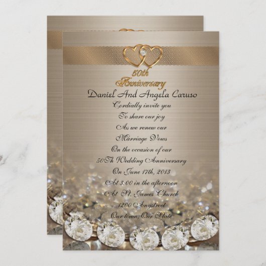 50e Jubileum Uitnodiging tot herroeping (Voorkant / Achterkant)