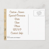 50e Jubileum  uitnodigingen Briefkaarten (Achterkant)