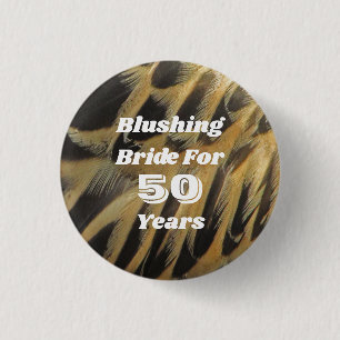 50e Jubileum Veer Mijlsteen Ronde Button 3,2 Cm