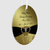 50e Jubileum voor bruiloft Acrylhoudend Ornament (voorkant)