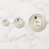 50e Jubileum voor bruiloft Confetti (Voorkanten)