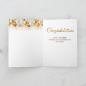 50e Jubileum voor bruiloft gefeliciteerd Kaart (Binnen)