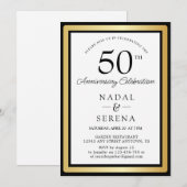 50e Jubileum voor bruiloft Kaart (Voorkant / Achterkant)