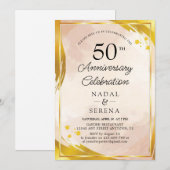 50e Jubileum voor bruiloft Kaart (Voorkant / Achterkant)