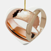 50e Jubileum voor bruiloft Keramisch Ornament (Achterkant)