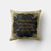 50e Jubileum voor bruiloft Kussen (Achterkant)