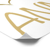 50e Jubileum voor bruiloft Poster (Hoek)