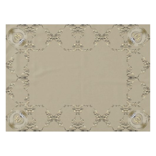 50e Jubileum voor weddenschappen Tafelkleed (Voorkant (Horizontaal))