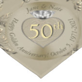 50e Jubileum voor weddenschappen Tafelkleed (Gekanteld)