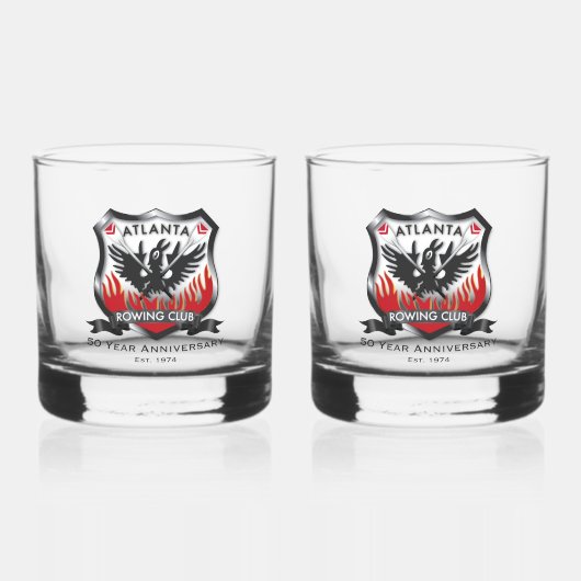 50e Jubileum Whisky Glas (Voorkant)