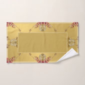 50e Mariage d'or Ochre Anniversaire Serviette de b (Serviette à main)