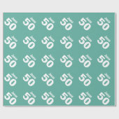 50e moderne Birthday-stijl Aangepaste naam V28 Cadeaupapier (Vlak)