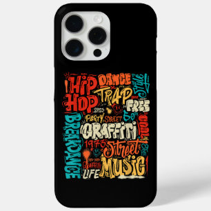 50e Muziek en Hiphop Graffiti Cassette  R iPhone 15 Pro Max Hoesje