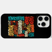 50e Muziek en Hiphop Graffiti Cassette  R Case-Mate iPhone Case (Achterkant (horizontaal))