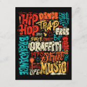 50e Muziek en Hiphop Graffiti Cassette  R Informatiekaartje (Achterkant)