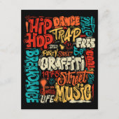 50e Muziek en Hiphop Graffiti Cassette  R Informatiekaartje (Voorkant)